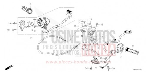 HANDLE LEVER/SWITCH/CABLE CBR1000STR de 2024